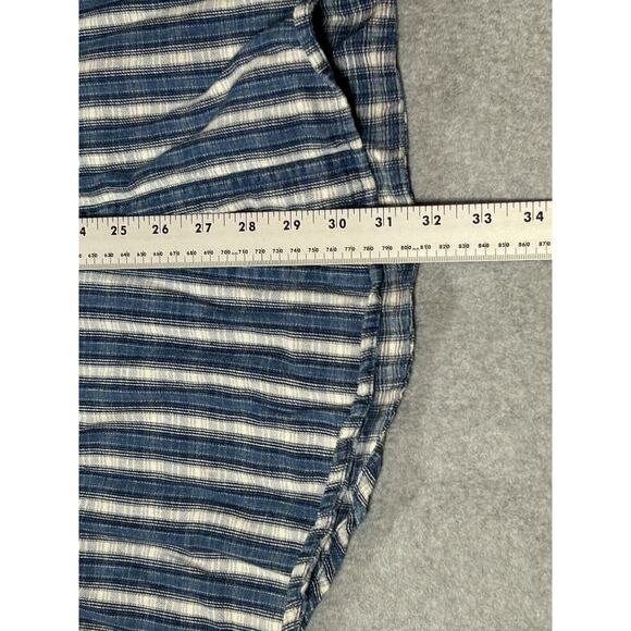 Vtg Wrangler Rugged Wear Shirt Mens Large Button Up Long Sleeve Western Striped - Picture 4 of 10